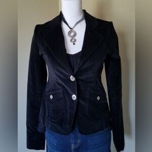 Terranova Black Corduroy Jacket from Italy